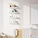 Bellsal White Engineered Wood Wall Shelf Set of 6, 16