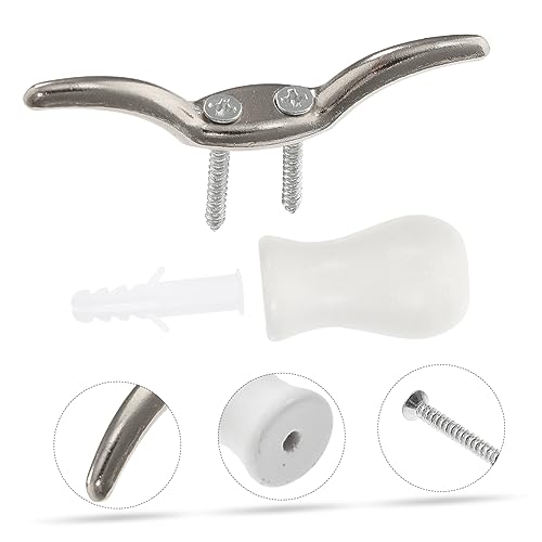 HOLIDYOYO Blinds Cord Holder Appliance Cord Winder Window Cleat Hook Blind Safety Cleats for White Knobs - Image 6