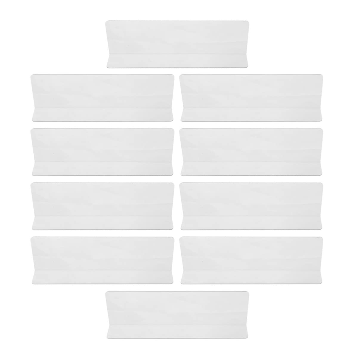 VOSAREA 20Pcs Transparent Shelf Dividers for Supermarket Organization Plastic Separators for Retail Store Shelves Easy to Use Storage
