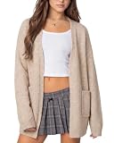 SUUKSESS Cashmere Cardigan Sweaters for Women with Poektes Fall Outfits