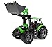 Deutz günstig Kaufen-Lena 4613 x Deutz Worxx Traktor Modell Fahr Agrotron 7250 TTV mit Frontlader, ca. 45 cm, Landwirtschaft Spielfahrzeug für Kinder ab 3 Jahre, robuster Trecker mit funktionstüchtiger Ladeschaufel, Grün