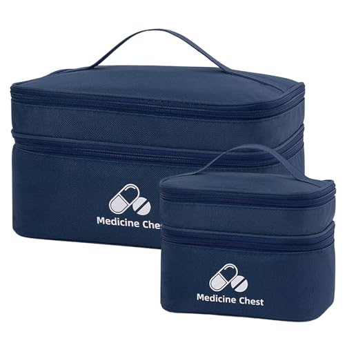 Dzmuero 2 Pieces First Aid Kit Bags Empty Emergency Bags