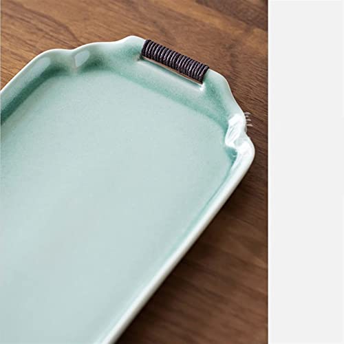 Bandeja de cerámica para servicio de mesa de centro y decoración de cocina moderna 4