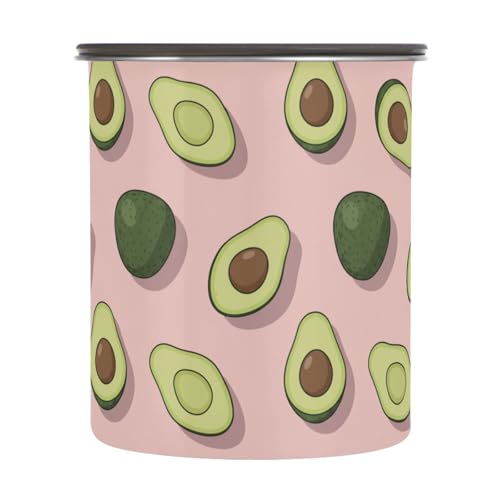 Envase de Café Acero Inoxidable Domiking 900ml Rosa Aguacate