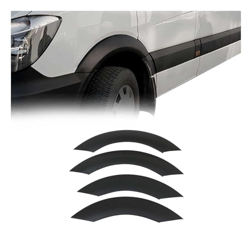 OMAC Élargisseurs d'ailes de Voiture pour Mercedes Sprinter W906 2006 à 2018, Arche de Garde-Boue Extension d'Aile, 4 Pcs