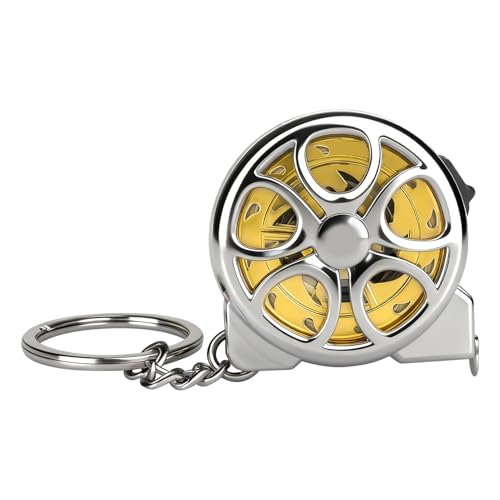 6.56FT Hollow Mini Tape Measure 2m Waterproof Dustproof Shockproof Rustproof Portable Keychain Measuring Tool with Thickened Material and Clear Scale (1)