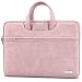 Produktbild TECOOL 13,3 Zoll Laptop Tasche Hülle für 13 MacBook Air M2 M1 2022-2010,13 MacBook Pro M2 M1 2022-2012,14 MacBook Pro M3 M2 M1 2023 2021,wasserdichte Notebooktasche Leder Schutzhülle Sleeve 13,Rosa