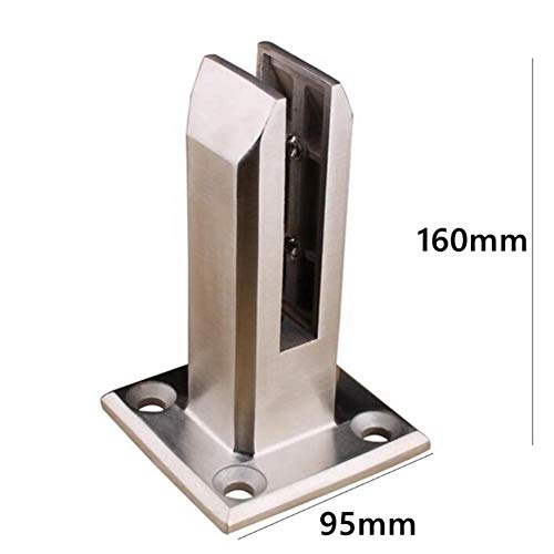 MRlegendary Stainless Steel Glass Pool Fence Balustrade Railing Post for Balcony Deck Ground Handrail