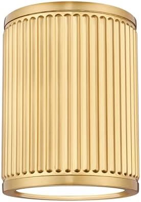 Z-Lite 1013F6-MGLD-LED Stari - 18W 1 LED Flush Mount-8 Inch Tall and 6.25 Inch Wide, Finish Color: Modern Gold