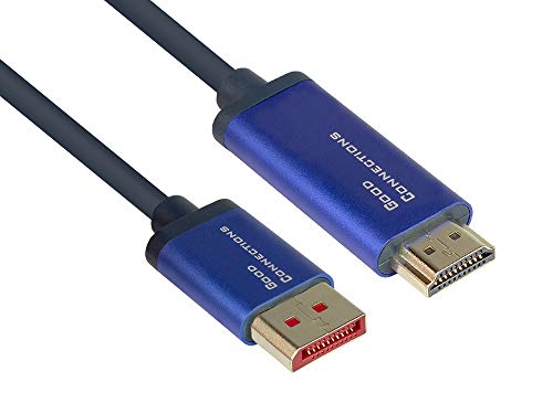 Cable DisplayPort 1.4 a HDMI 2.0 SmartFlex con carcasa de aluminio resistente y núcleo de cobre