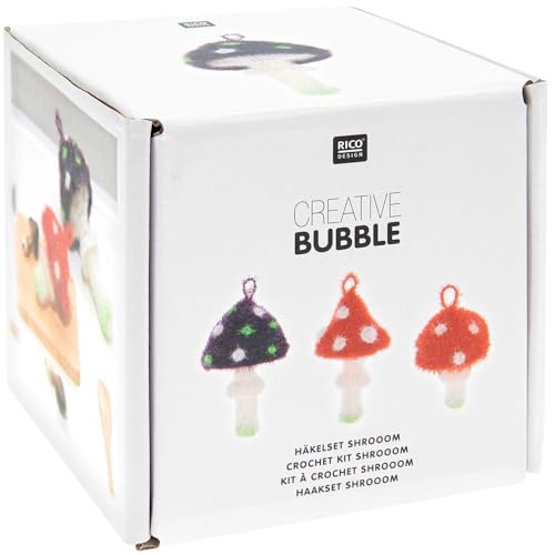 Kit crochet Creative Bubble Rico Design Shrooom éponges champignons