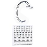 MLYPRU Gesichtsaufkleber Augenbrauen Piercing Set Schmerzfrei, Punk Fake Septum für Frauen Und Männer Lippenpiercing Ring für Bandauftritte(Set A)