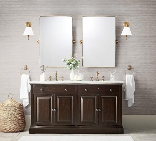 Lámpara de pared para ganar espacio en dormitorios: aplique moderno de latón bronce 7