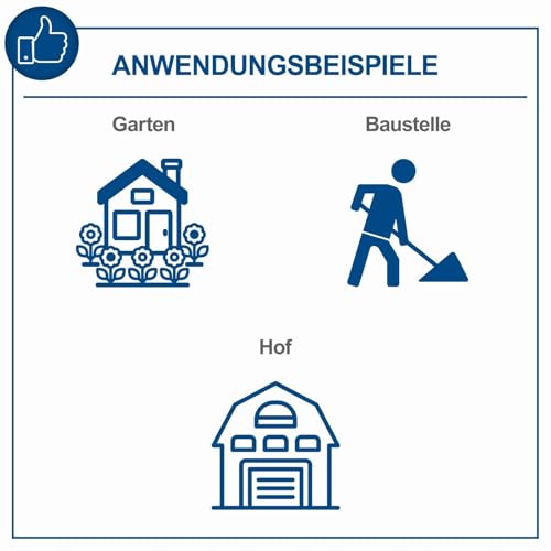 Scheppach Betonmischer MIX125 | 550 W Leistung | 230 V Spannung | 125L Fassungsvermögen
