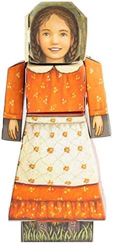 Little House On The Prairie | Laura | Build Your Own 3D Product Figures | A Sturdy No Glue No Scissors Activity.