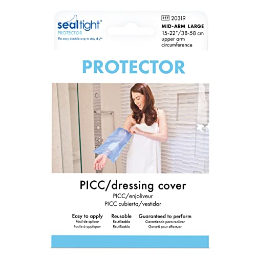 Brownmed Seal-Tight Protector - Mid Arm Protector, Blue, Large (for 15in - 22in Upper Arm Circumference)