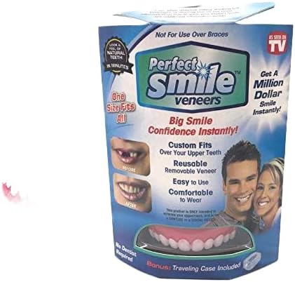 As Seen On TV Perfect Smile Veneers Tooth Cover Dub Correction of Teeth for Bad False Teeth Instant Upper Dental Teeth Whitening Beauty Tool