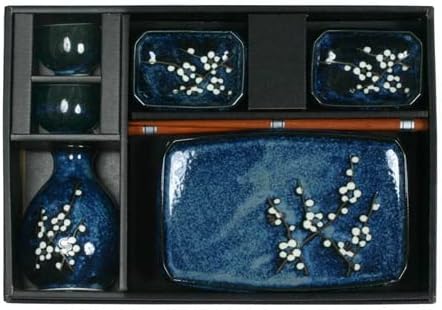 Miya Sushi And Sake Set For Two - Namako Blossom F302B