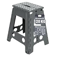 Klappbarer Tritthocker Bis 120kg - 22cm Höhe, Faltbar Mit Anti-Rutsch
