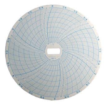 Supco CR87-1 Chart Paper for 6" Circular Recorders, 24 Hour, -40 to 30F, 60/pk