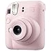 Fujifilm Instax Mini 12 Instant Camera Blossom Pink Bundle – Includes 40-Sheets Instax Mini Film, Protective Case, and Mini Photo Album