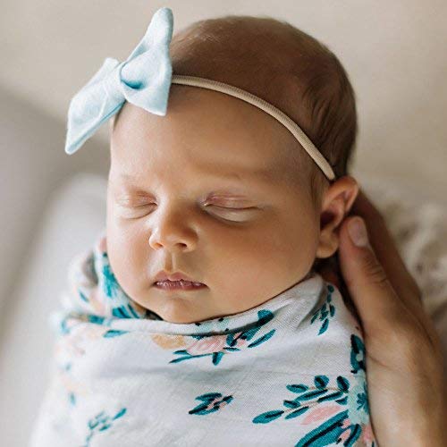 Saranoni Luxury Swaddle Blanket Decorative Baby Muslin Swaddle Blankets (Meadowlark Floral) #TOP4