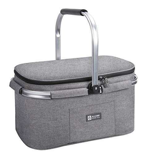 Isolierkorb für Picknick und Camping – Allcamp 32L Kühltasche