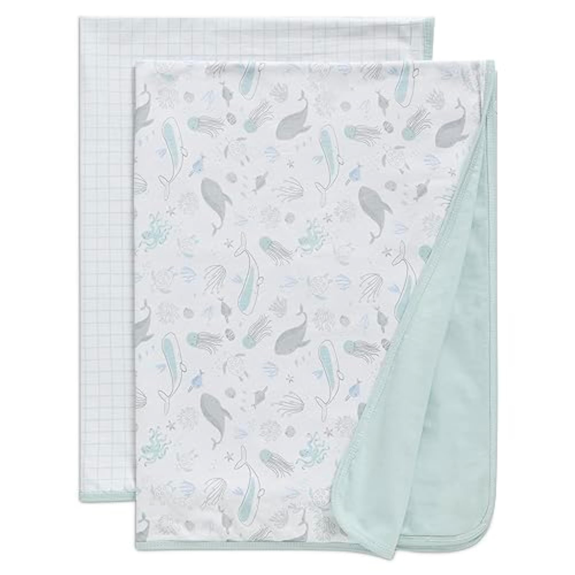 100% Organic Jersey Cotton Baby Receiving Blankets