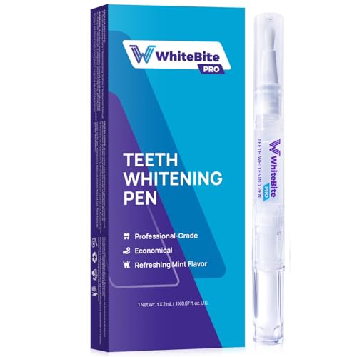 WhiteBite Pro Teeth Whiteing pens (1 Pens) – 35% Carbamide Peroxide Gel, Desensitizing Gel – Fast Whitening, Enamel-Safe, Travel-Friendly