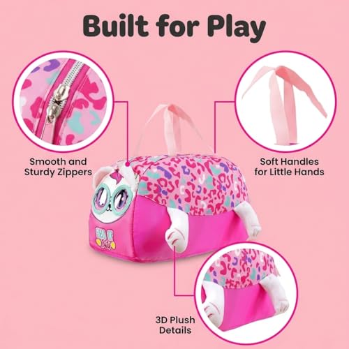 Image of Kids 3D Print Duffel Bag - Boys Travel, School & Sports Bag (CAT)