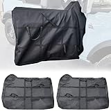 Fgo-togo Car Door Storage Bag for 2021 2022 2023 Ford Bronco 2 Door ONLY,Front Door Protection Bag L