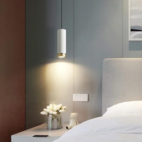 Lámpara de techo junto a la cama con altura ajustable para lectura en el dormitorio y estudio 4