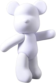 worison DIY Painting Fluid Teddy Gloomy Painting Kit Set Creative Home Decorations Handmade Doll Figurine (23cms)-picture-29