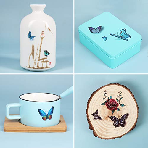 Besharppin 3D Butterfly Temporary Tattoos, 12 Sheets Tattoo Stickers For Women Kids And Items Decoration #TOP2