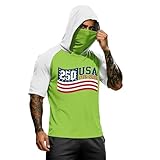 4Th of July Shirts Funny Shirt 250Th Anniversary Fourth Men's Short Sleeves, 4Th of July 250Th Anniversary Patriotic 1776-2026 Red White Blue Tropical Summer Beach Shirt Mens (Greens,Medium)