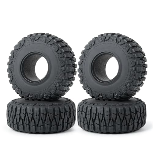 Pneus de 1.9 pouces pour voiture RC 1/10 crawler type SCX10 TRX4 en caoutchouc 4 pièces