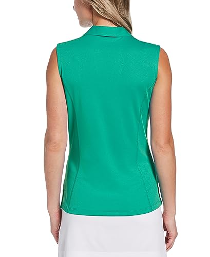 Image of PGA Tour Women's Petite Airflux Sleeveless Polos