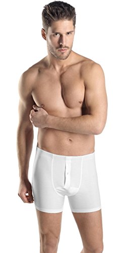 Hanro Men's Cotton Superior Long Leg Boxer Brief