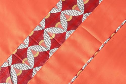 Image of AURAVE Luxurious Cotton Satin 600 TC Bolster Cover with Drawstring Closure, Set of 2, Soft Breathable Durable Machine Washable for Sofa Bed & Home Decor, 15 inchx30 inch, Orange | Cover Only