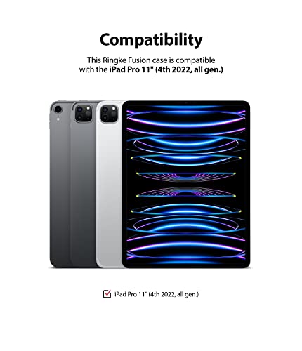 Étui iPad Pro 11 coque transparente solide Fusion antichole pour tablette 4ème 3ème génération - 2