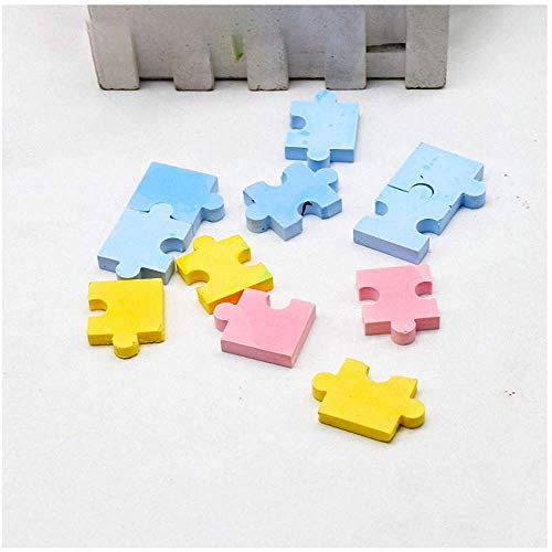 2Pcs Puzzle Piece Silicone Chocolate Mold Fondant Candy Gumpaste Mold Cupcake Cake Decorating Tool Gummy Fat Bombs Mould Wax Samples Epoxy Resin Mold Puzzle Crayons Maker by MoldFun - Image 3