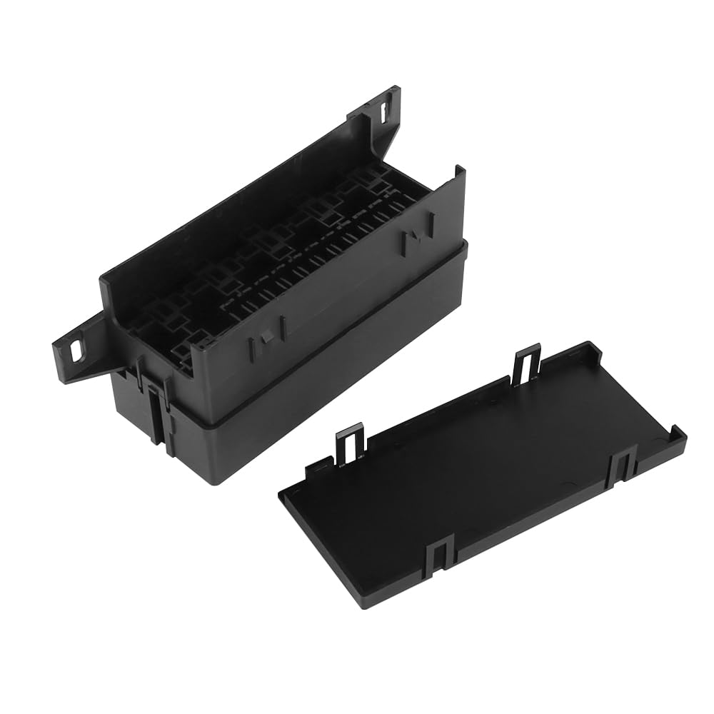 Laroal Fuse Crimp Terminal Box 11 Slot Fuse Relay Box 12 Fuse and 6 Relays Universal Waterproof Fuse Relay Box for Automotive Industrial Hand Tools - Image 2