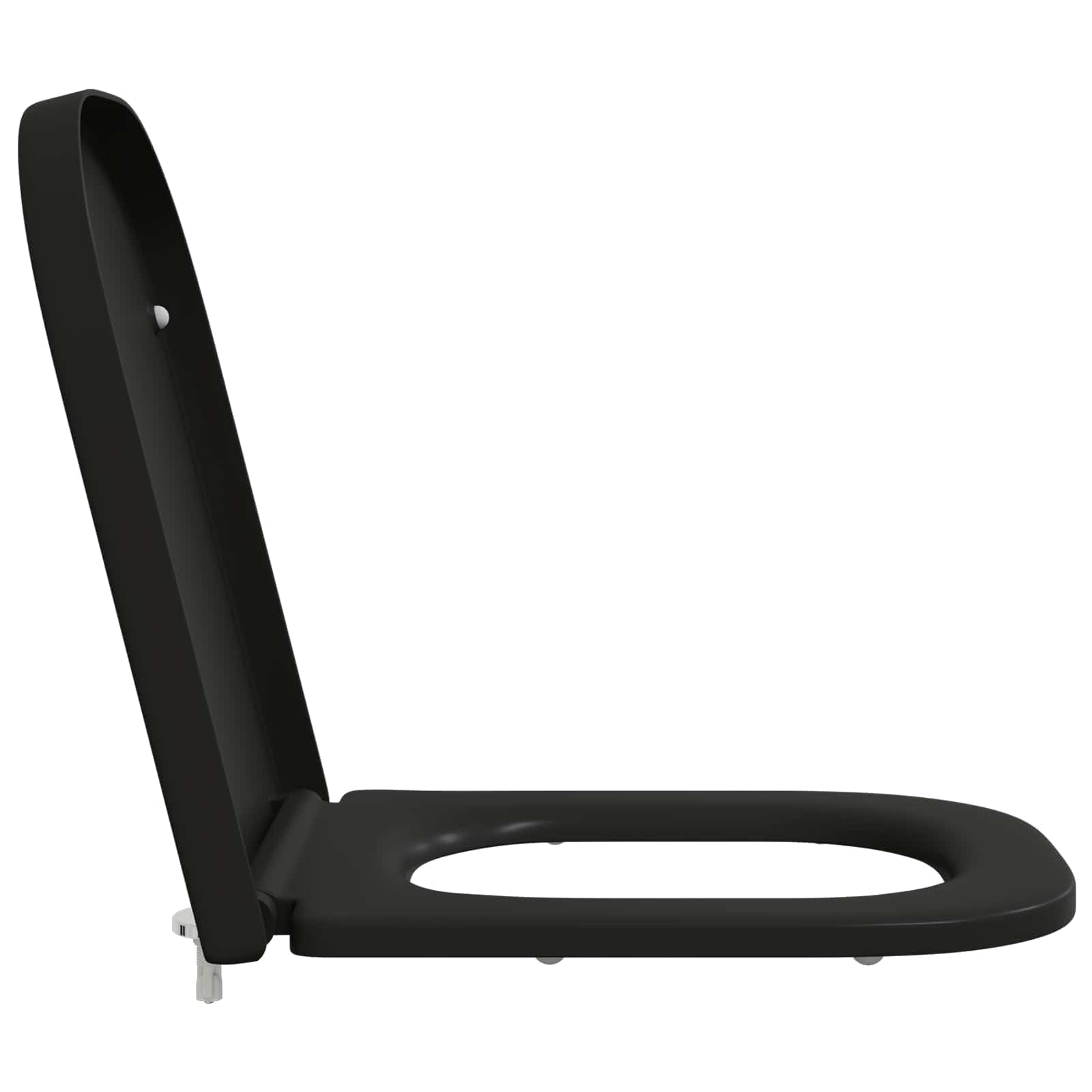 Genérico Asiento de WC Negro 44,5 x 35 x 3,6 cm Duroplast,Bricolaje,Fontanería,Piezas y Herramientas para componentes de fontanería,Accesorios de baño y bidé,Asientos de inodoros y bidés-42002360