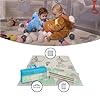 MS BabyWorld - Trendy - Alfombra de Juegos para Bebé 3 tamaños a elegir- Doble Cara, Tapete Muy acolchado (1cm Grosos), Plegable y con Bolsa de transporte (Selva/Elephant, 180 * 120) #1