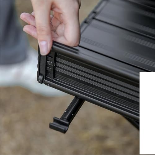 Table pliante portable en aluminium anodisé rigide pour repas extérieurs - 6