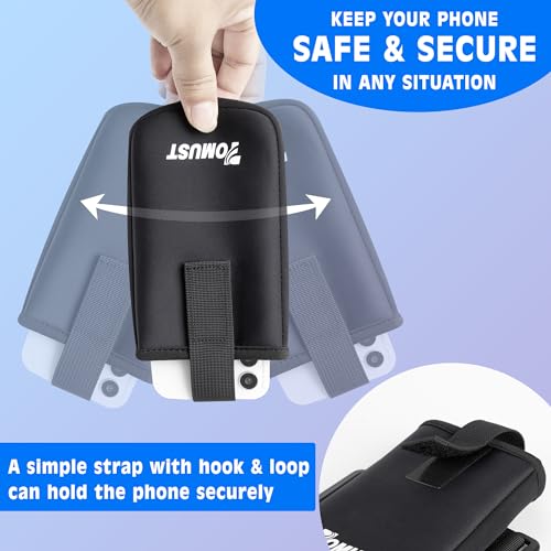 Tomust Phone Holder With Three Strap, Lightweight Arm Band With Reflective Logo, Elastic Armband Sleeve With Case Fits Iphone And Android thumb #5