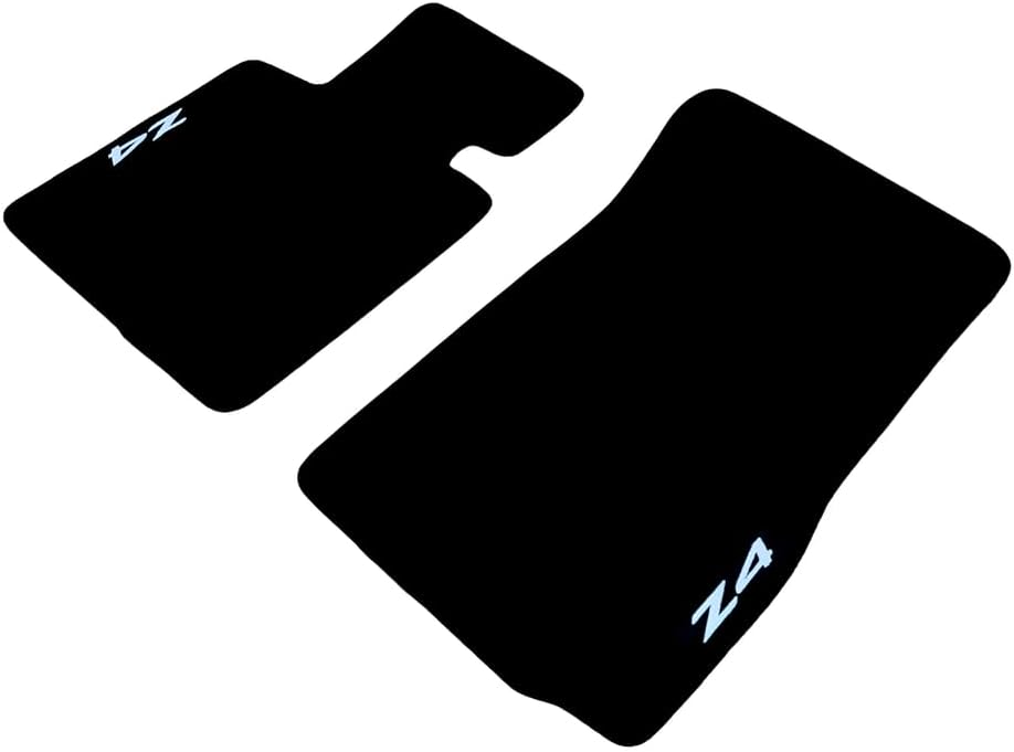 for Z4 E85/86 2009-2016 Front Car Floor Mats Velour Waterproof Black Carpet Liners 2pcs