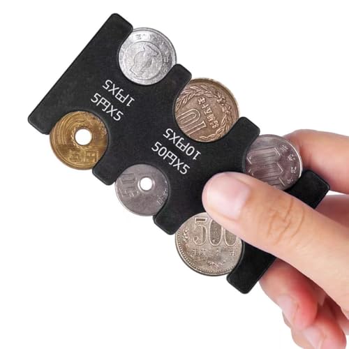 Organizador multi secciones para monedas color negro miniatura 2