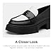 Coach Women's Leah Platform Loafer, Black/Optic White, 9