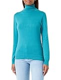 Klassischer, schlichter RollkragenPullover mit Rippbündchen am Saum Hoher Stehkragen schütz vor Wind und Kälte Ideal auch zum Unterziehen unter Blazer und Jacken